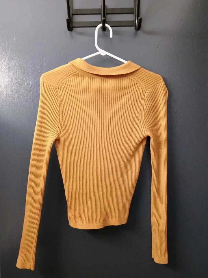 Yellow Buttonup longsleeve top - photo 2