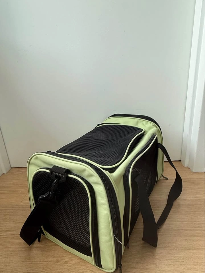 Soft Sided Pet Carrier (Small-Medium Cat/Dog) Green - photo 3