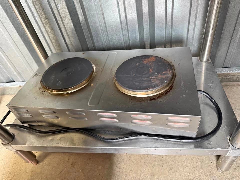 Commercial Double Burner Electric Hot Plate Stainless Steel