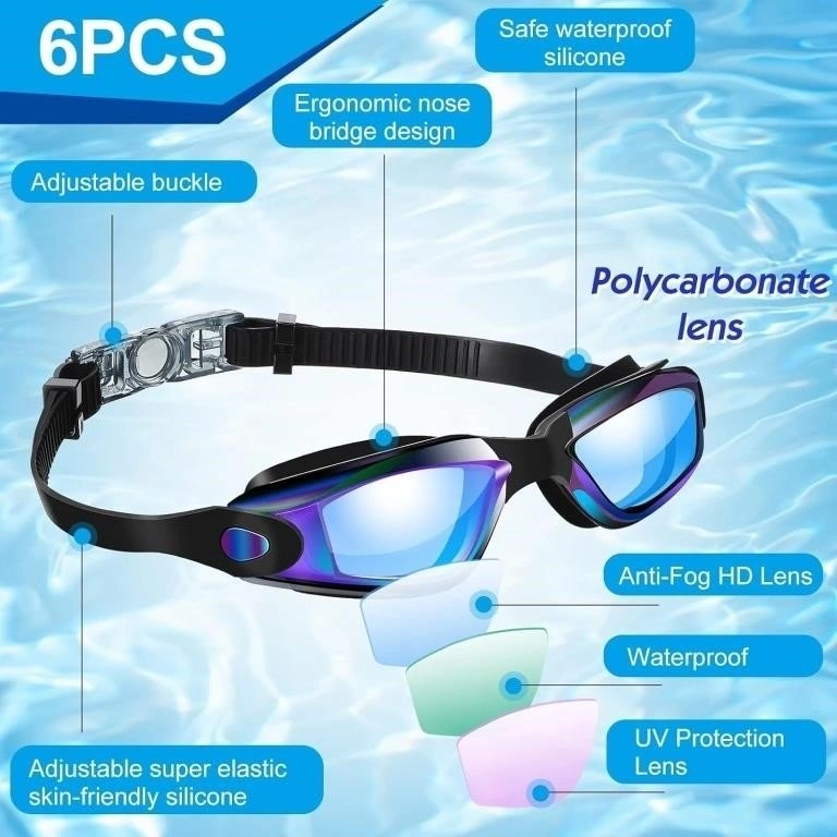 Swim Goggles - Anti Fog Swimming Glasses - $12 Each - photo 2