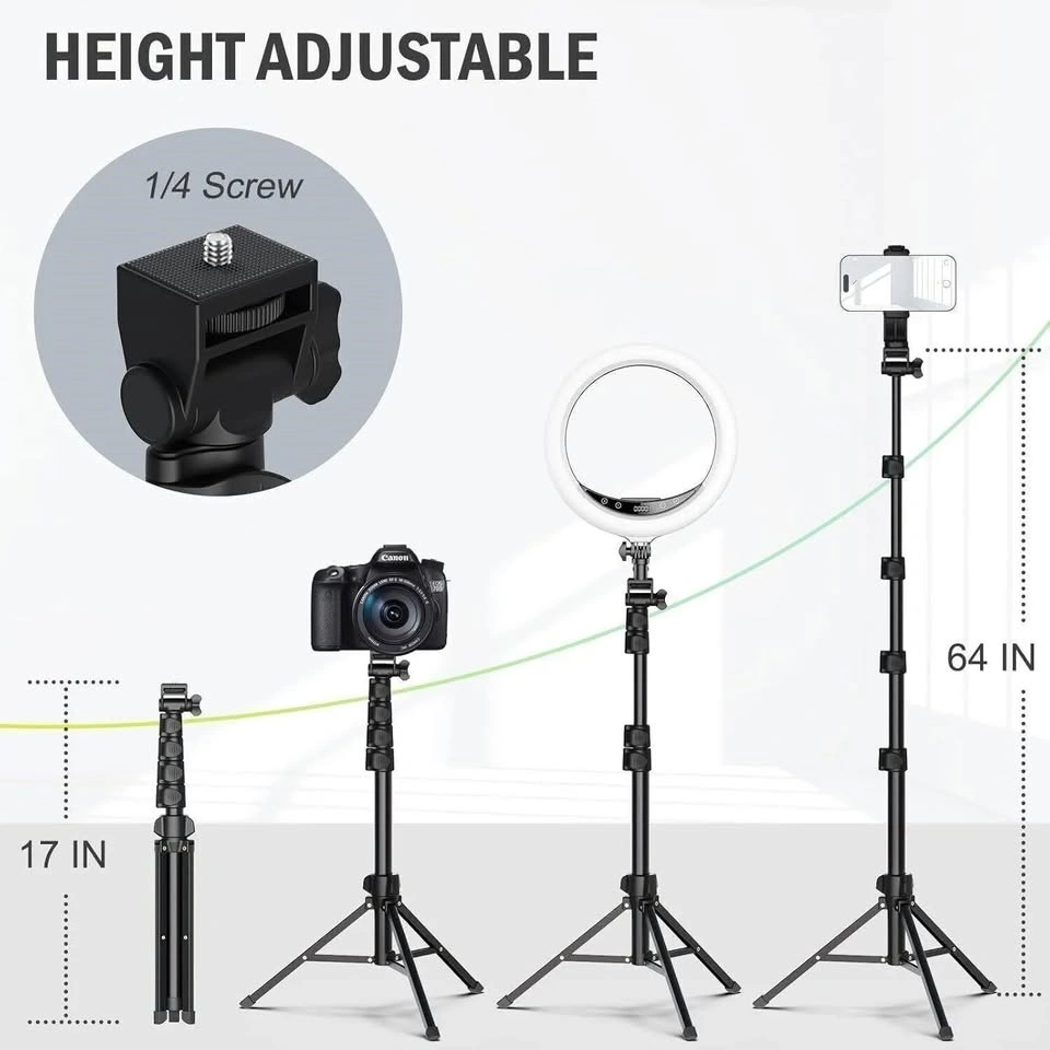 Tripod for Cell Phone & Camera Phone - Adjustable Up to 64" - Ne - photo 2