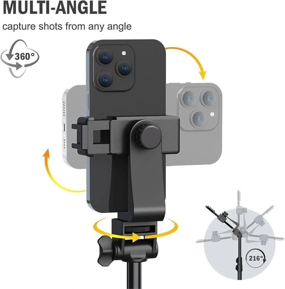 Tripod for Cell Phone & Camera Phone - Adjustable Up to 64" - Ne - photo 3