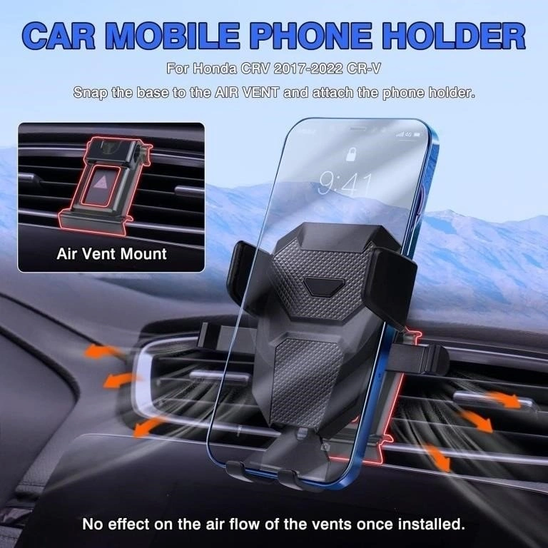Air Vent Car Phone Holder, Case Friendly for 4-7 Inch Phones - photo 2