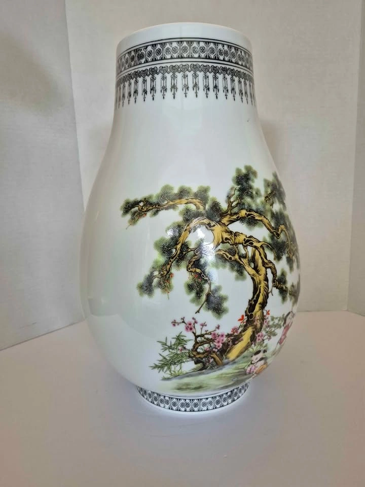 Chinese Jingdezhen Porcelain Vase - Three Rams Bring Prosperity - photo 4