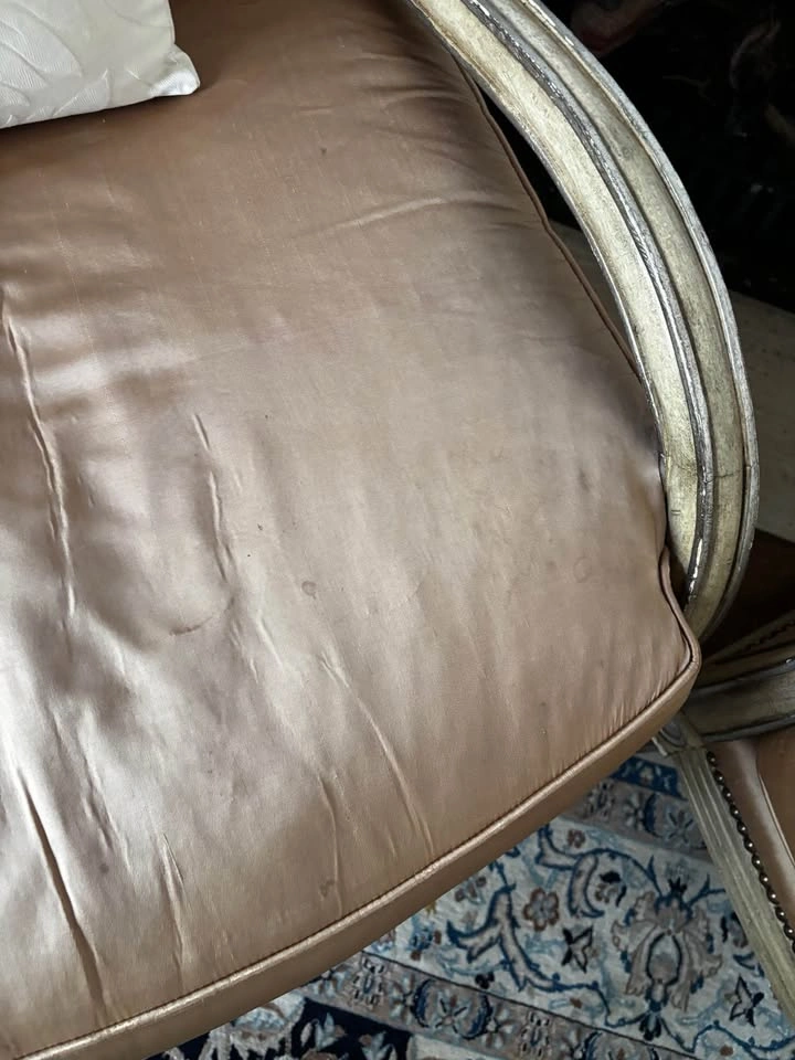Pair of French Style Lattice Back Armchairs - photo 4
