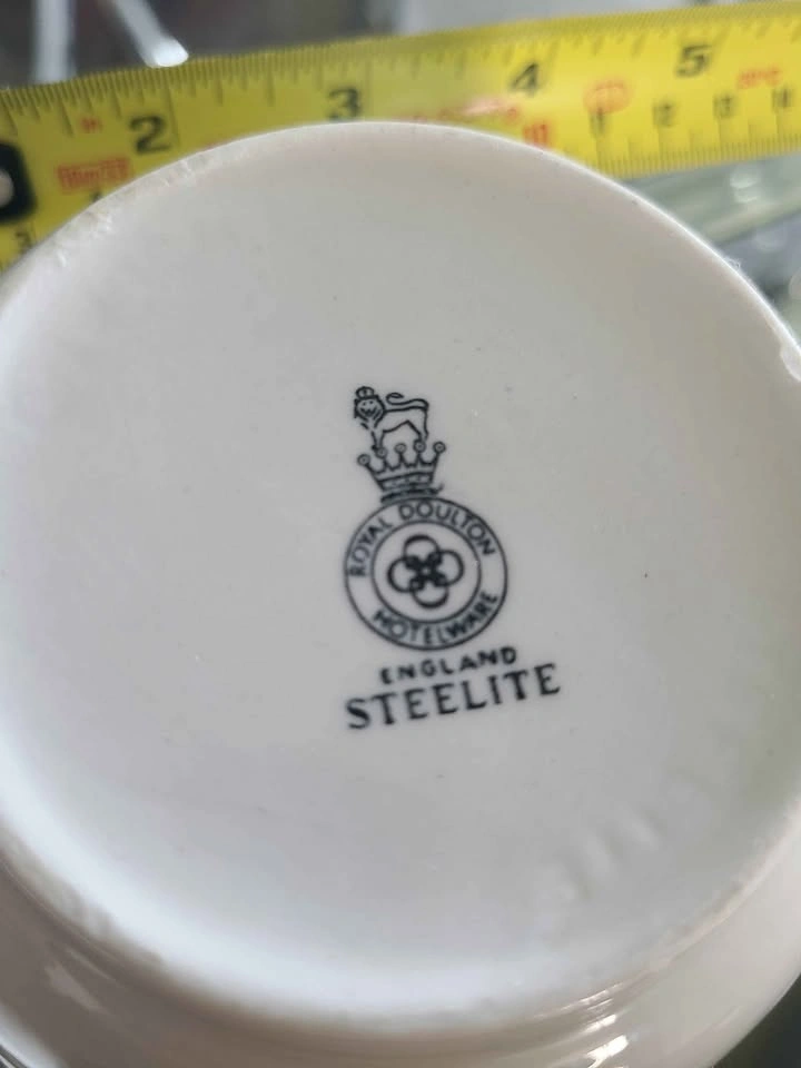 12 Vintage Royal Doulton Steelite Hotelware Gold Rim Bowls - photo 5