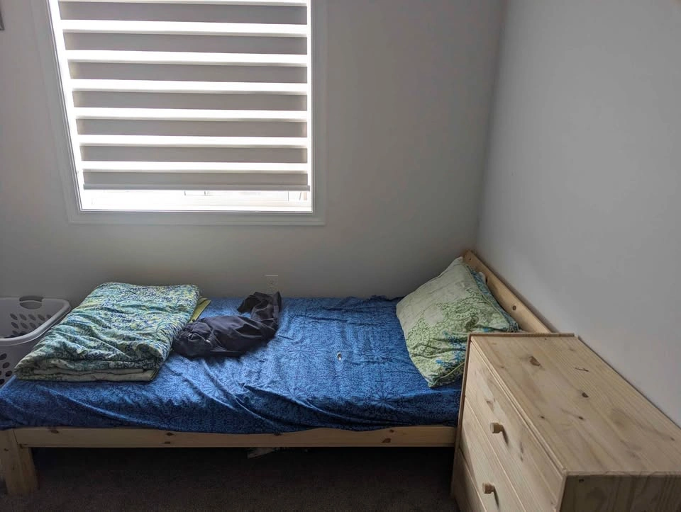 IKEA Wooden Single Bed Frame + Dresser Set - photo 2