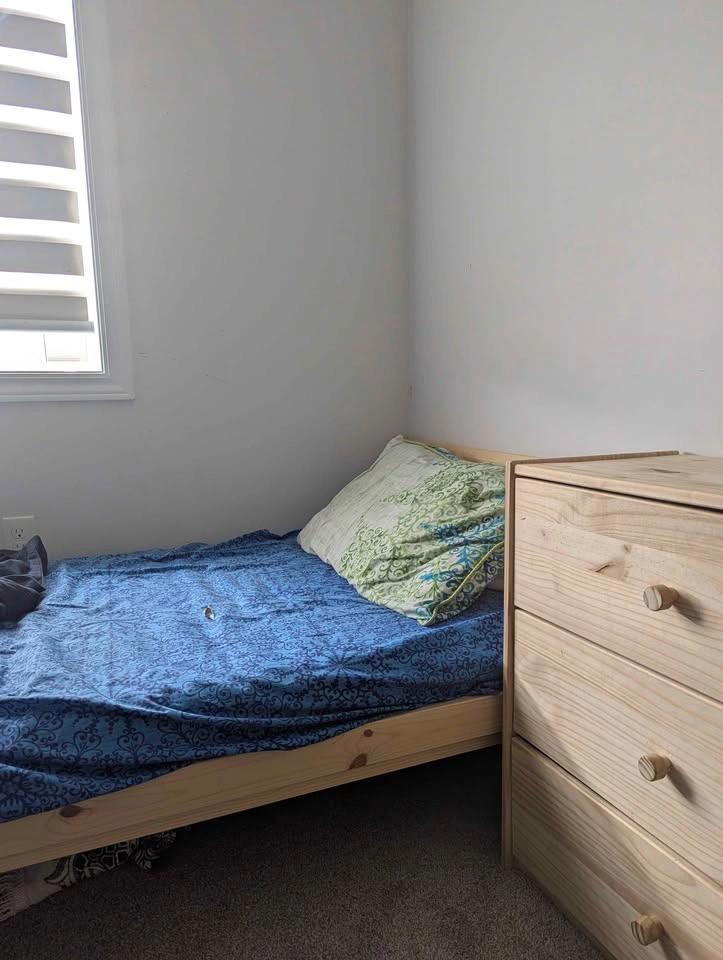 IKEA Wooden Single Bed Frame + Dresser Set - photo 4