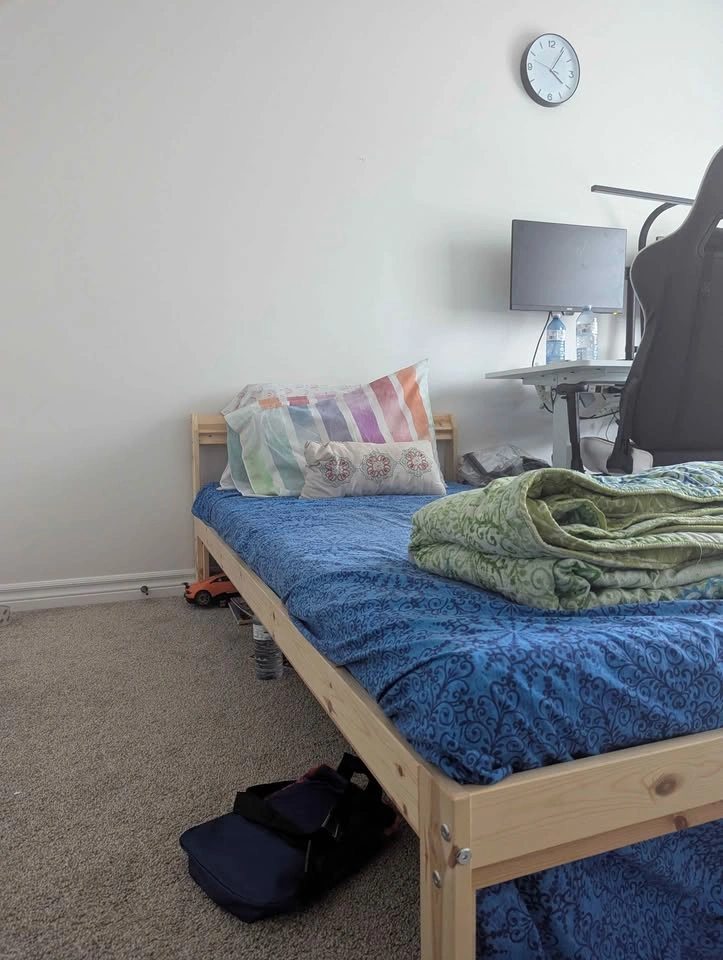 IKEA Wooden Single Bed Frame + Dresser Set - photo 5
