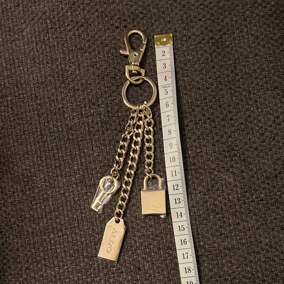 Brand New ALDO Gold Chain Bag Charm / Keychain - photo 4
