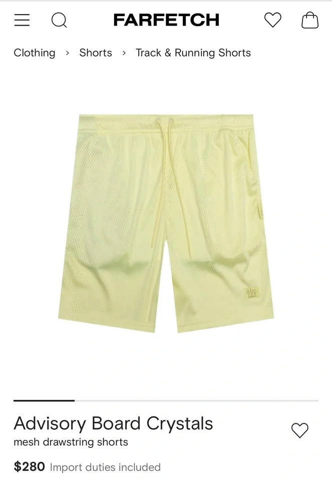 Advisory Board Crystals Mesh Drawstring Shorts - photo 2