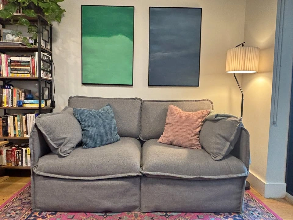 Grey Modular 68.5" Sofa Couch