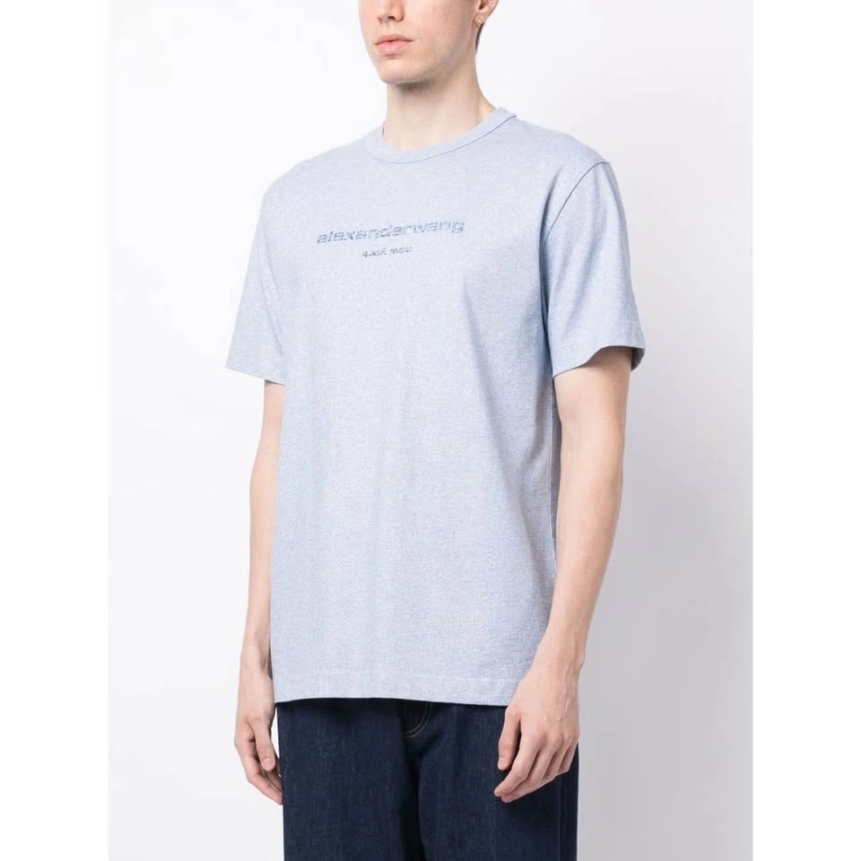 Alexander Wang Blue Glitter T-Shirt - photo 3