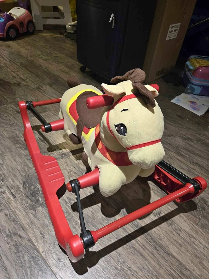 Radio Flyer Chestnut Plush Rocking Horse