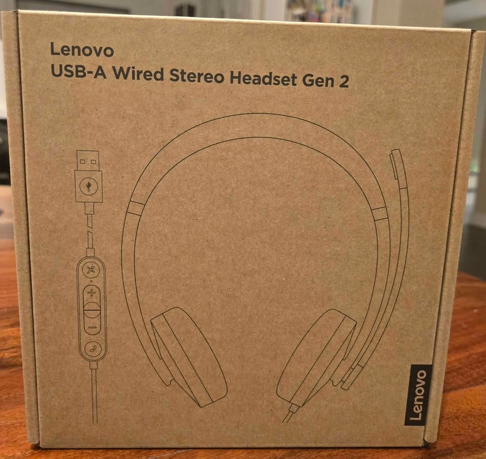 Lenovo USB-A Wired Stereo Headset Gen 2 - photo 3