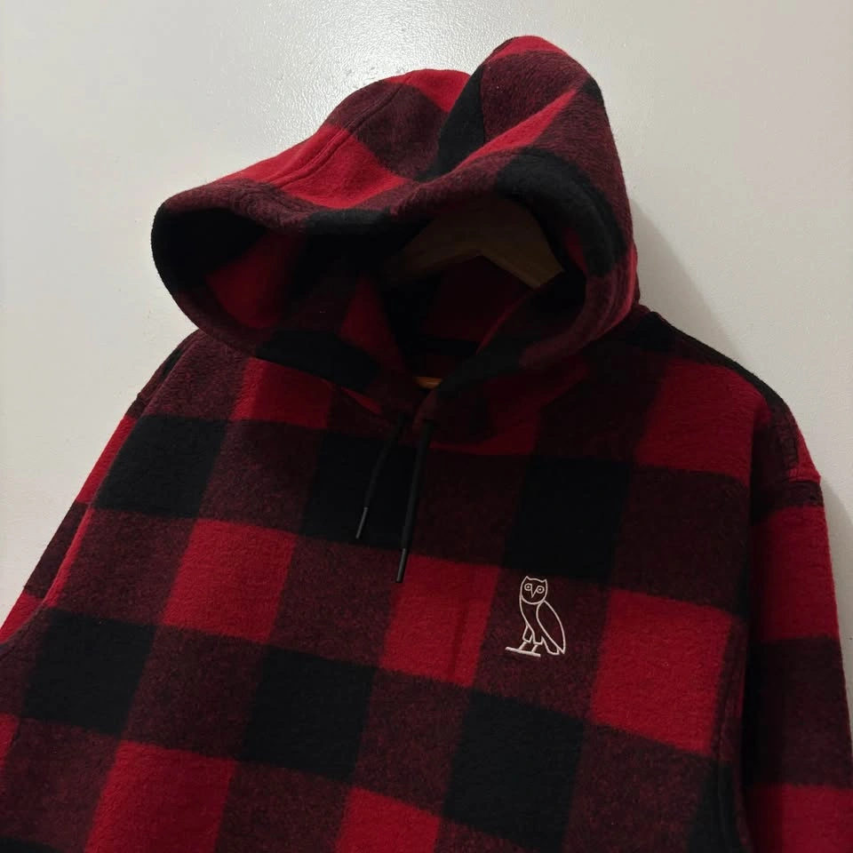 OVO BUFFALO PLAID WOOL-BLEND HOODIE - photo 2
