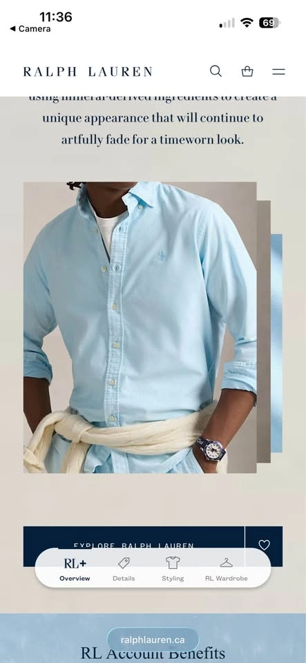 Polo Ralph Lauren Classic Fit Shirt - Medium - photo 3