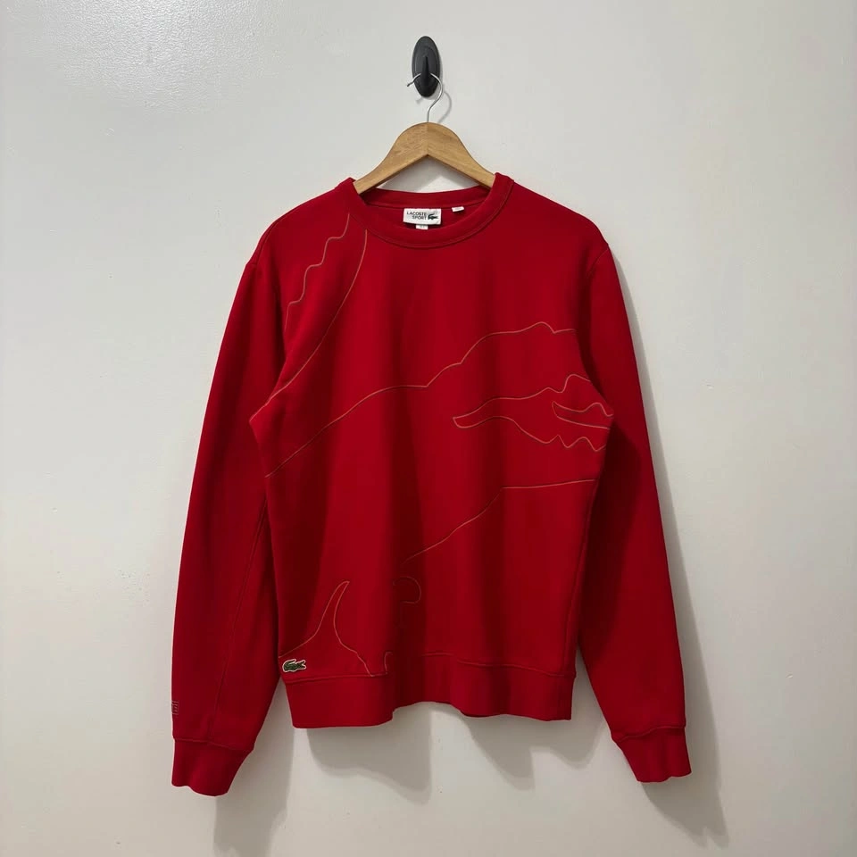 Lacoste Sport Red Crewneck Sweatshirt - photo 4
