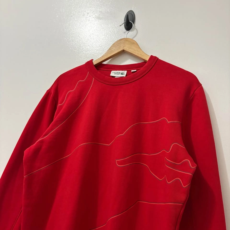 Lacoste Sport Red Crewneck Sweatshirt - photo 5