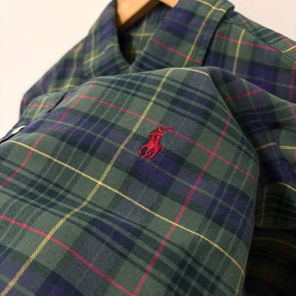 Ralph Lauren Custom Fit Plaid Shirt - Size Medium - photo 3