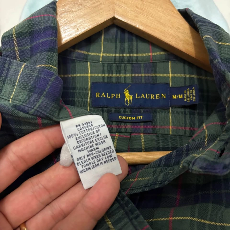 Ralph Lauren Custom Fit Plaid Shirt - Size Medium - photo 4