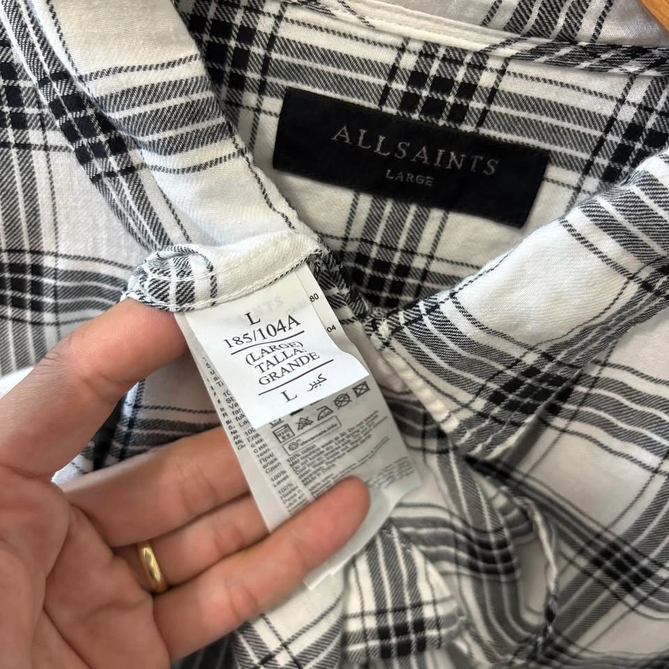 AllSaints Plaid Button Down Shirt - photo 4