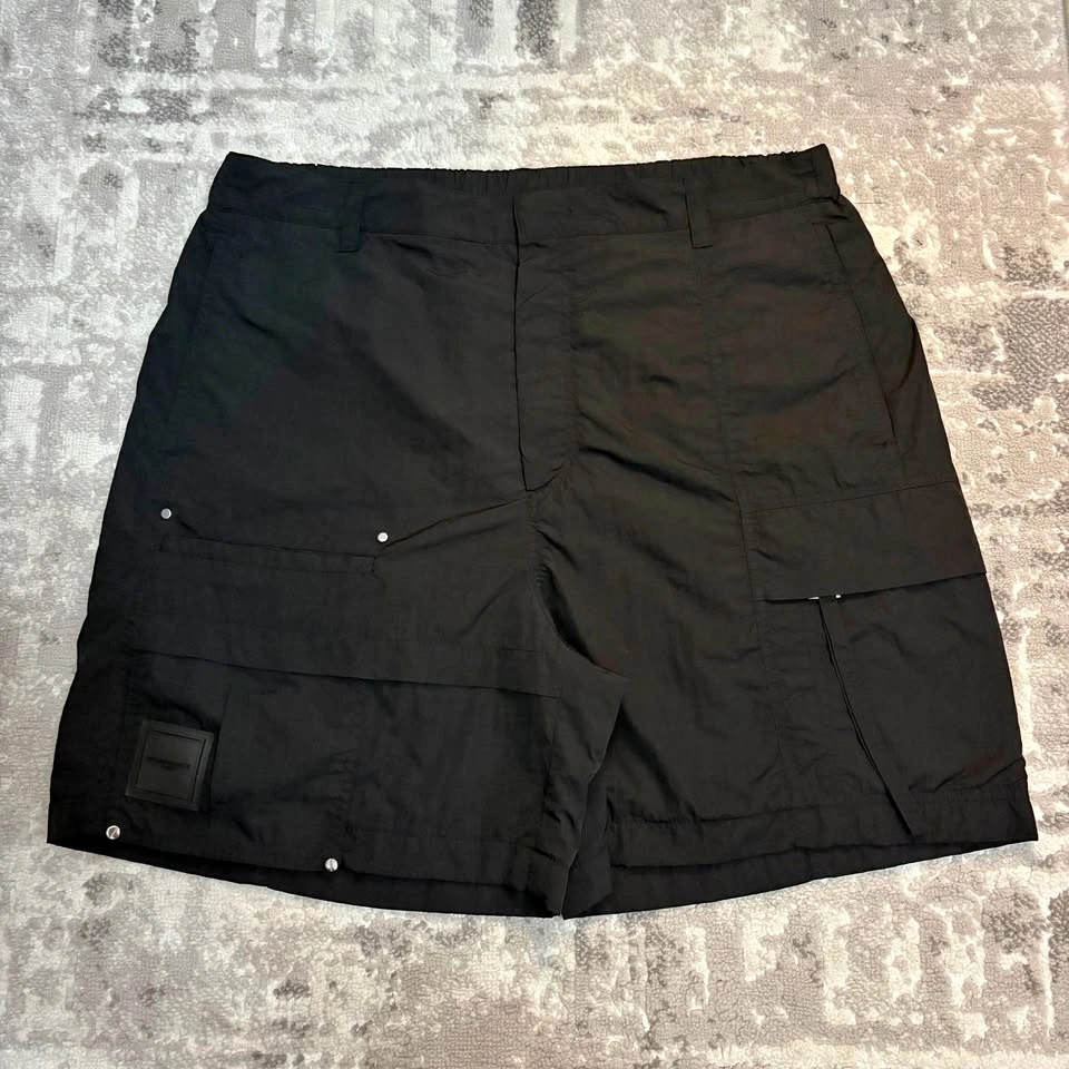 Rare Wooyoungmi Paris Black Utility Cargo Shorts SS21