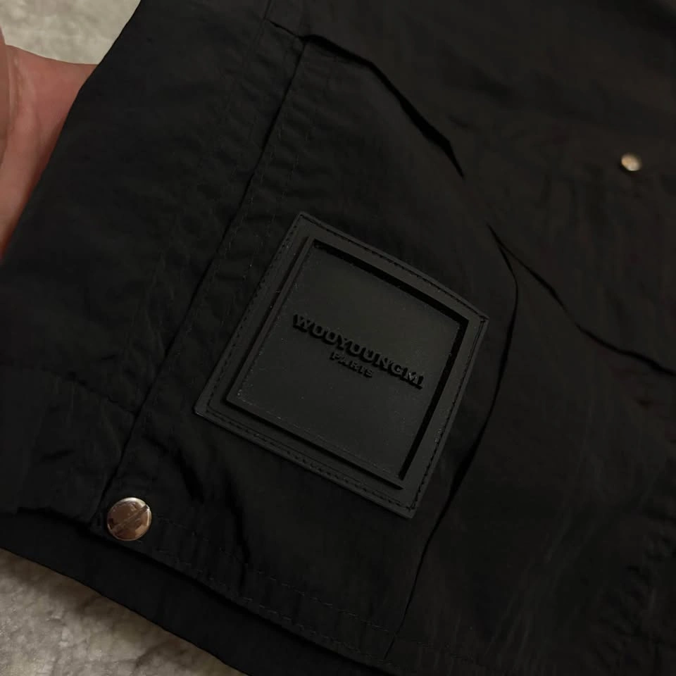 Rare Wooyoungmi Paris Black Utility Cargo Shorts SS21 - photo 2