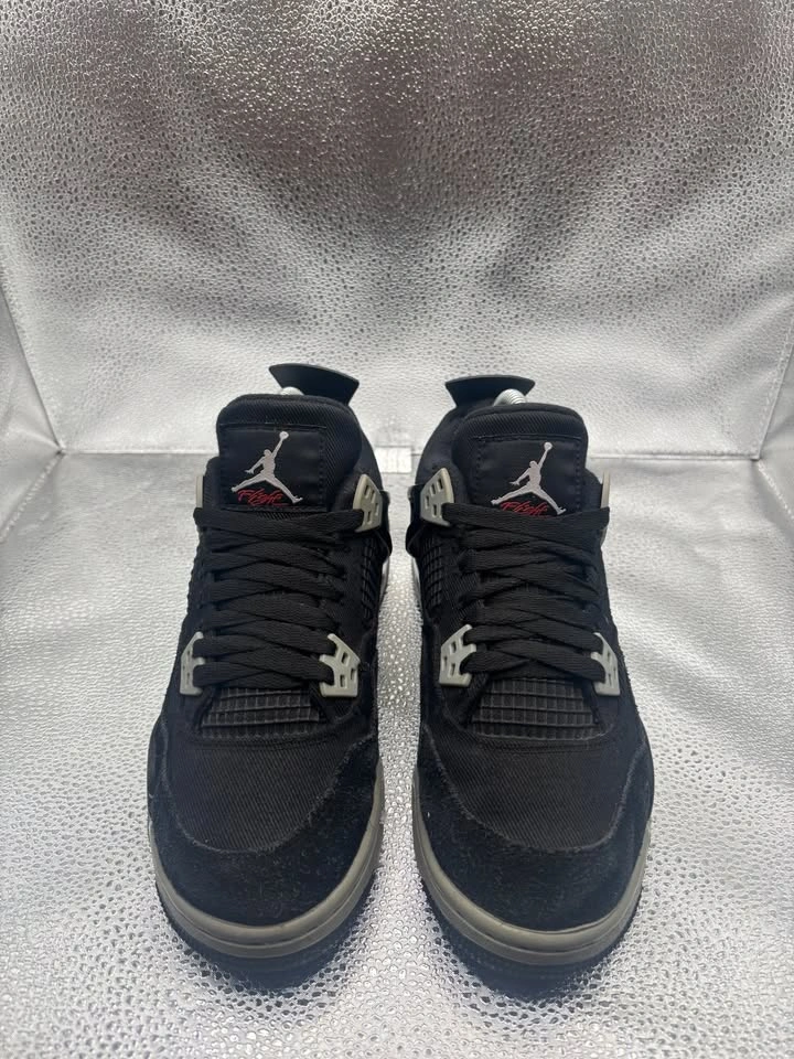 Air Jordan 4 black canvas - photo 2