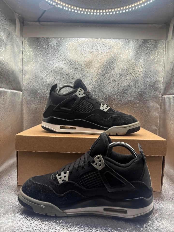Air Jordan 4 black canvas - photo 5