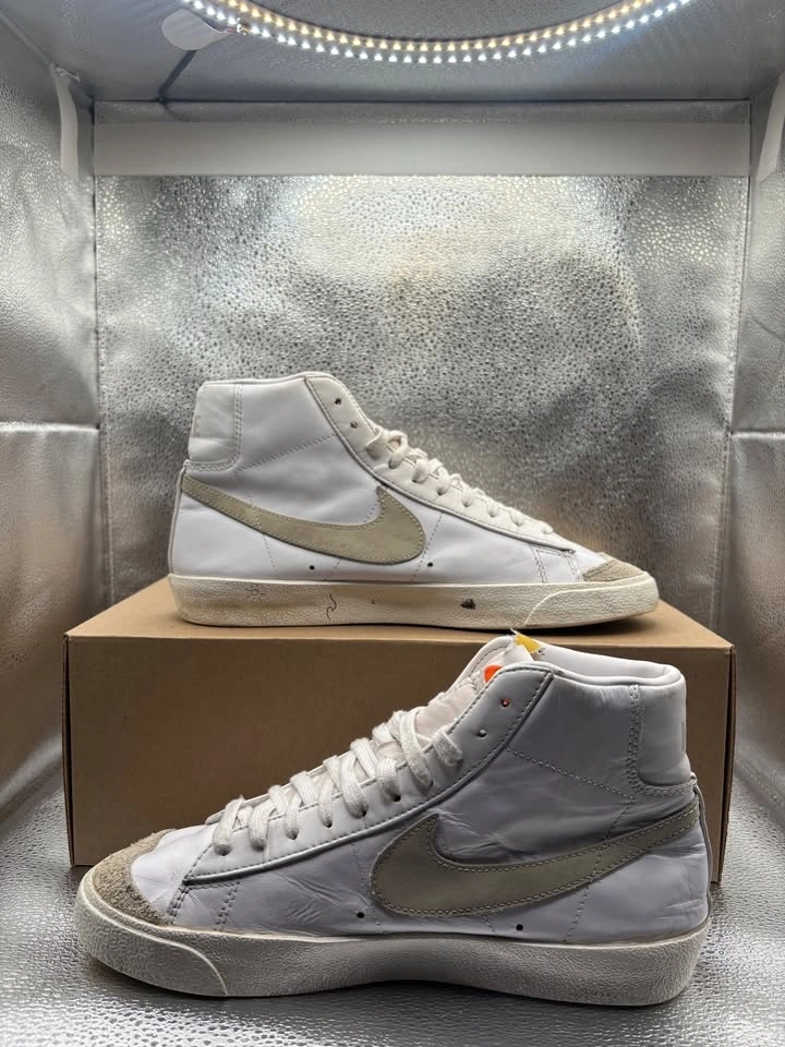 Nike Blazer Mid 77 White Grey Swoosh - photo 5