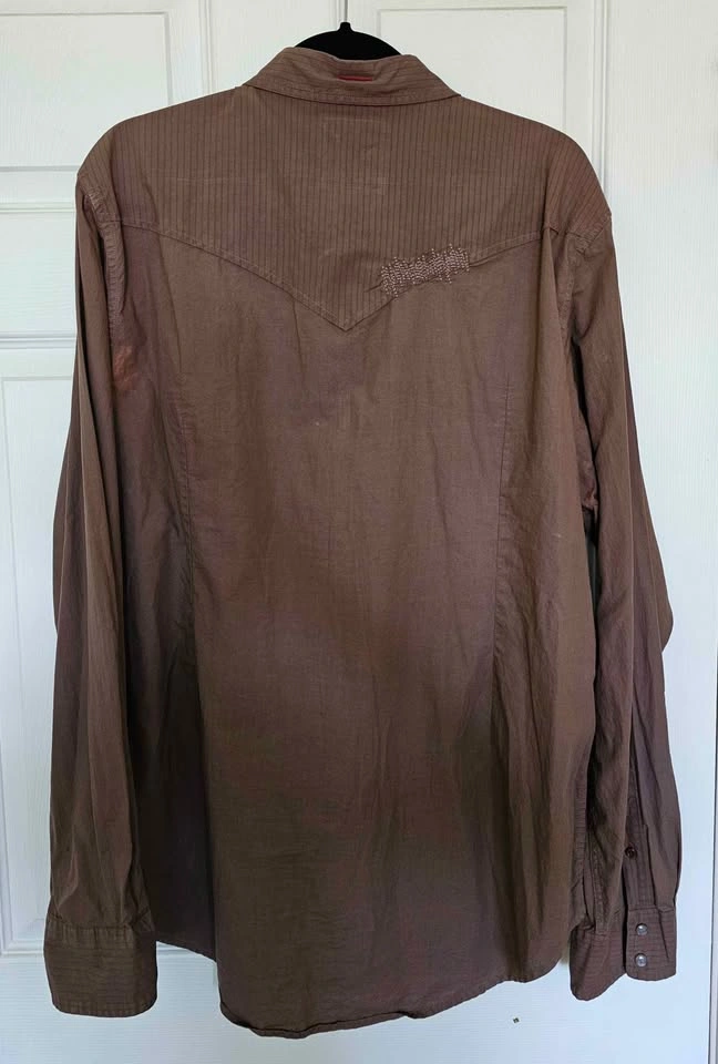 Vintage GUESS Jeans 1981 Men’s Western Pearl Snap Shirt - Size X - photo 2