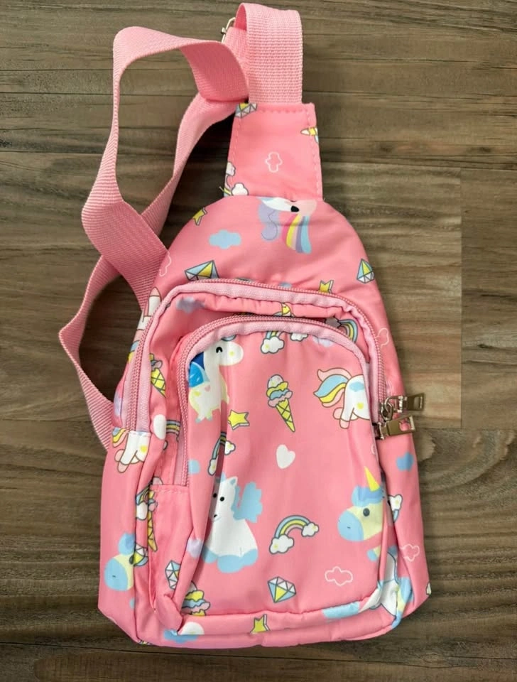 Unicorn Theme Birthday Supplies - Kids Crossbody Sling Bag - photo 3