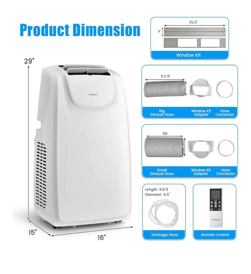 Costway 11,500 BTU portable AC air conditioner - photo 2