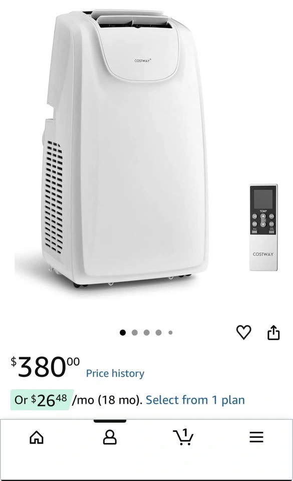 Costway 11,500 BTU portable AC air conditioner - photo 4
