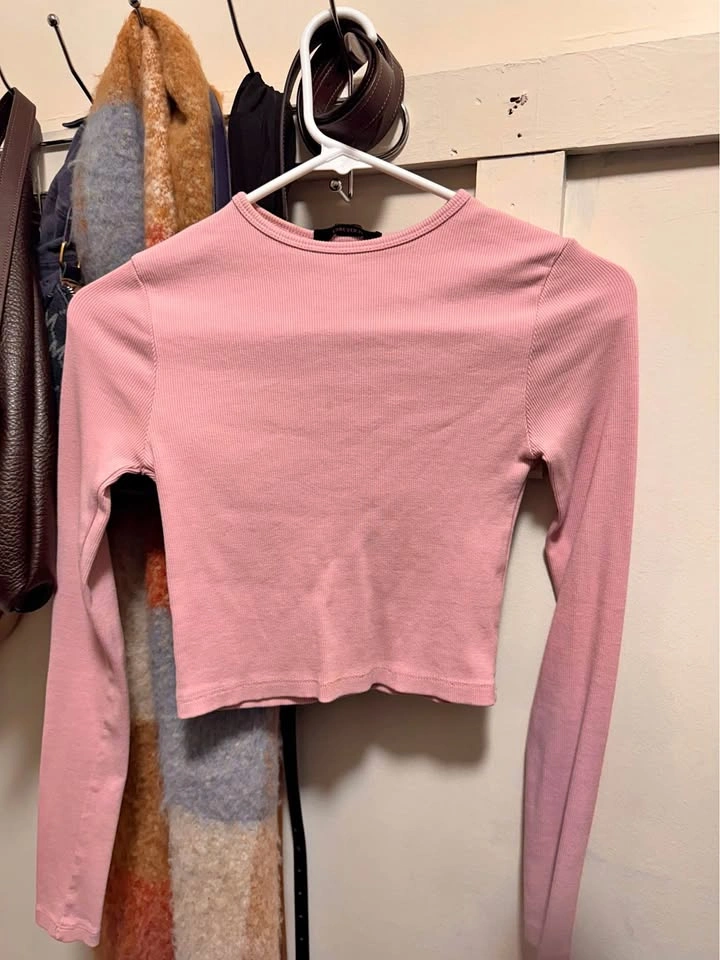 Pink long sleeve top