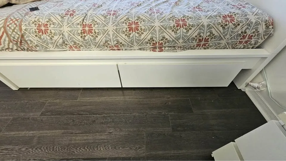 IKEA Malm Queen Bed Frame with 2 Nightstands - MOVING SALE - photo 5