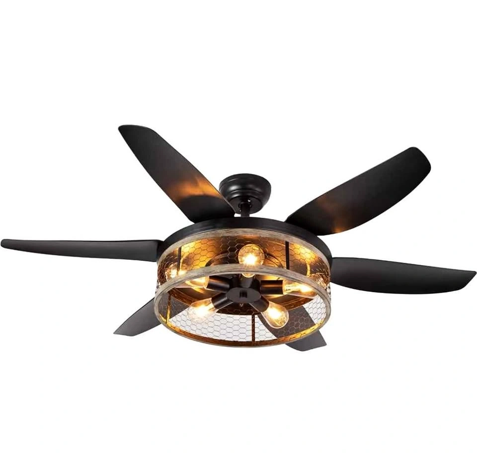 Ohniyou 52 Inch Farmhouse Ceiling Fan New