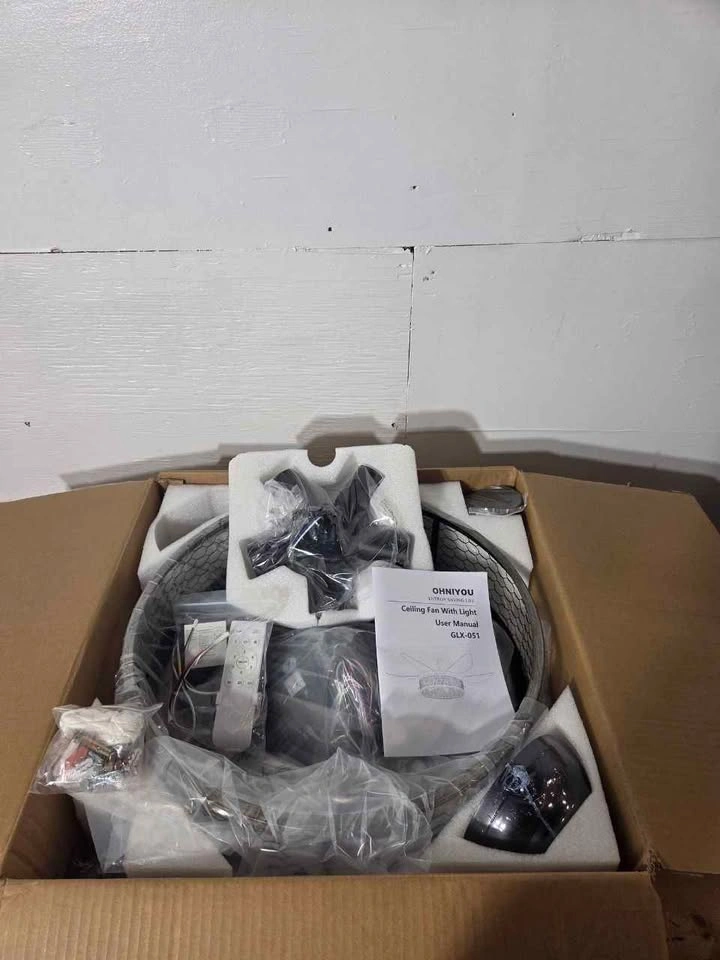 Ohniyou 52 Inch Farmhouse Ceiling Fan New - photo 2