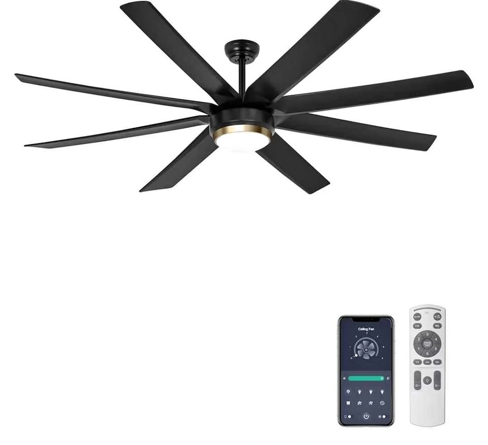 Ohniyou 70 Inch Ceiling Fan with Remote