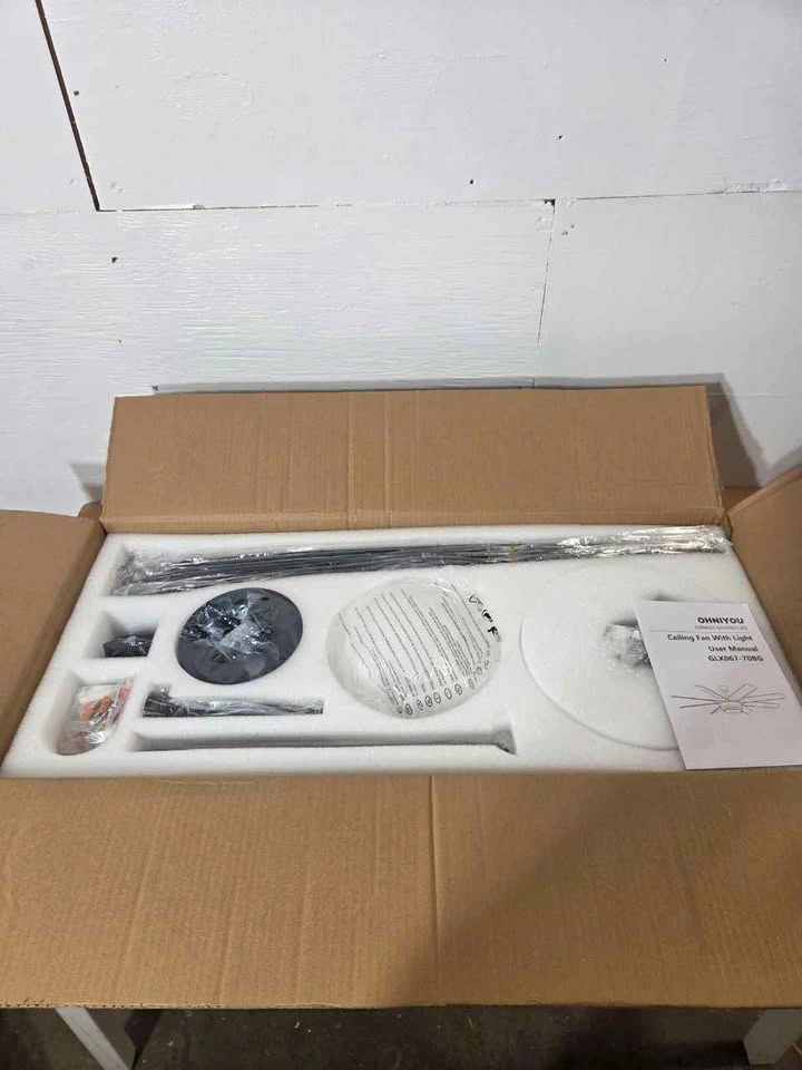 Ohniyou 70 Inch Ceiling Fan with Remote - photo 2