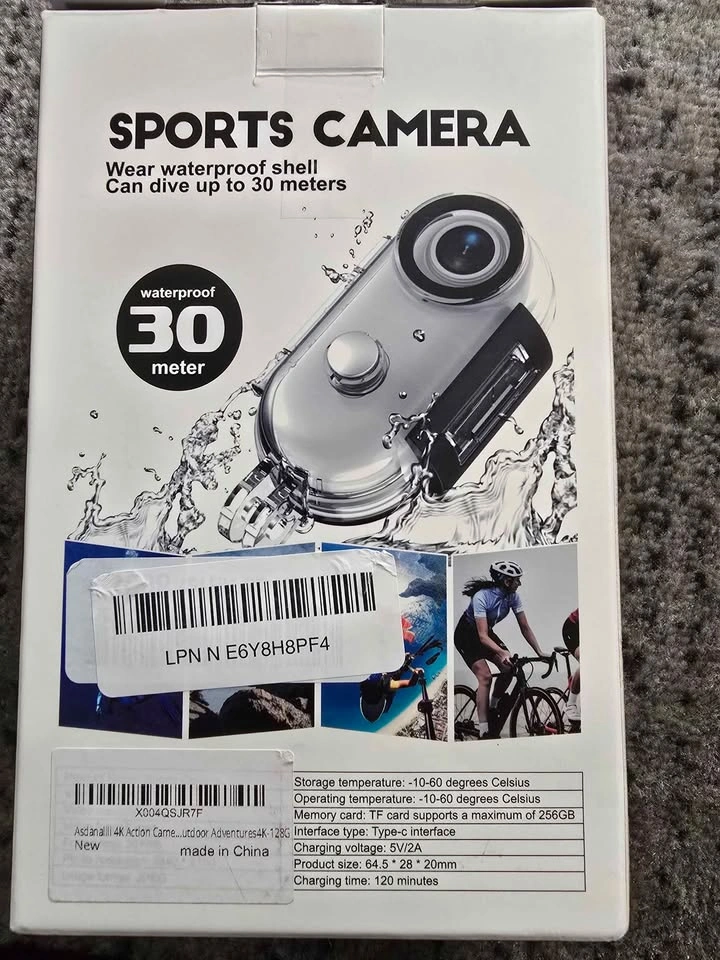 4K Mini Body Camera with 128GB Memory Card - photo 3