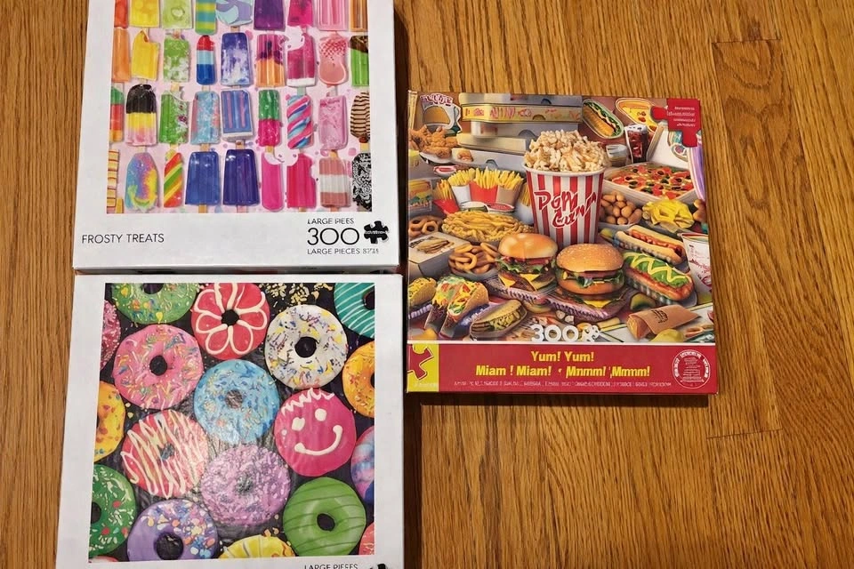 THREE 300 Piece Family Puzzles