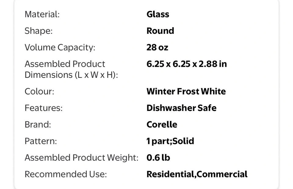 Corelle Classic 28oz bowl - photo 5