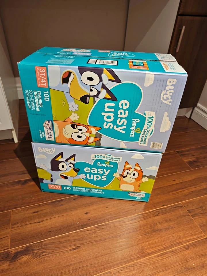 Brand New - 2 Boxes of Pampers Easy Ups 3T/4T (100ct each)