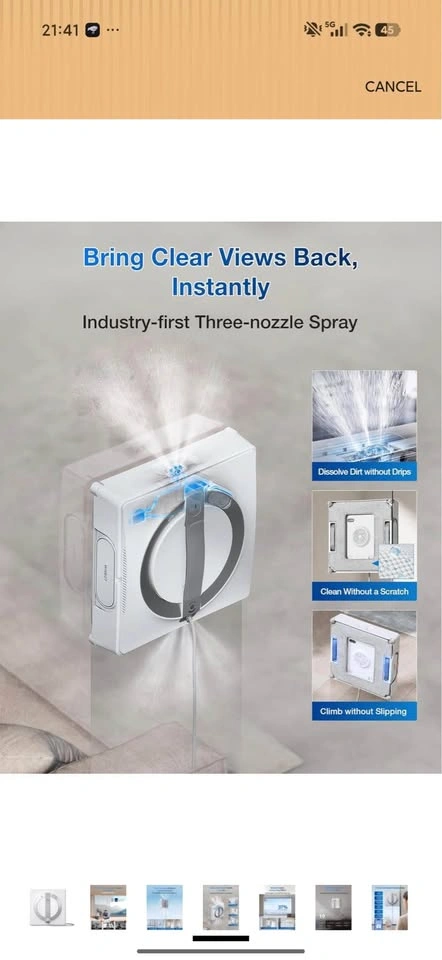 [LIKE NEW] ECOVACS WINBOT W2 PRO Window Cleaning Robot - photo 5