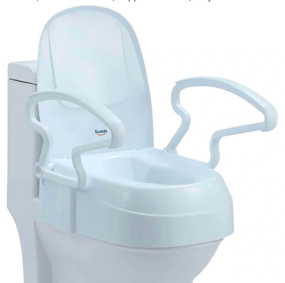 Raised Toilet Seat with Handles & Flip-Up Arms - photo 3