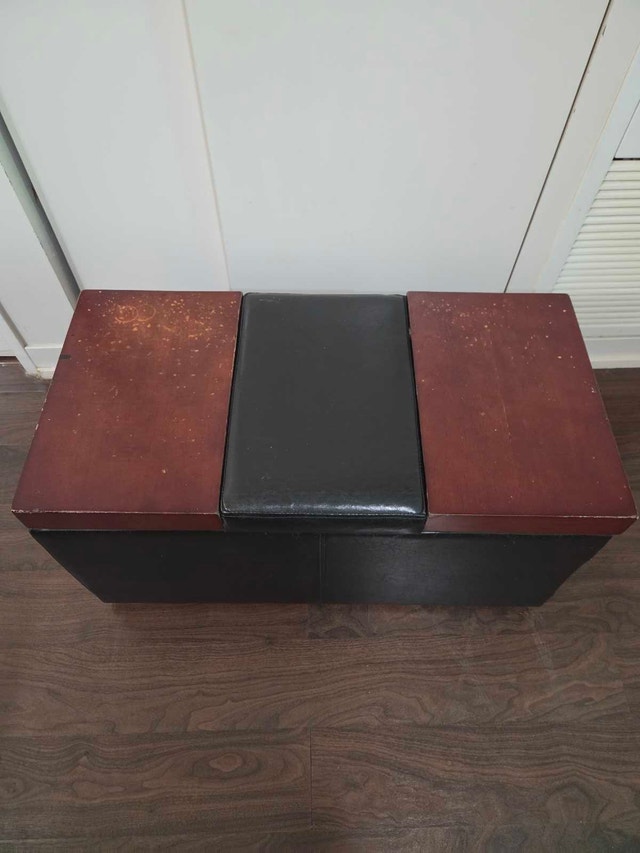 Lift top coffee table ottoman