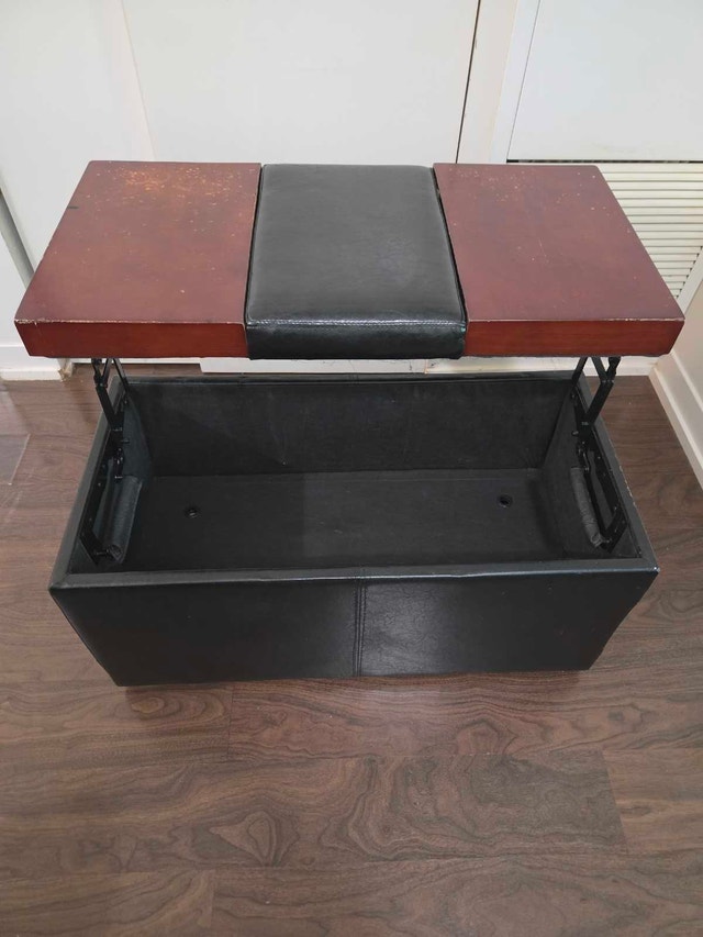 Lift top coffee table ottoman - photo 4