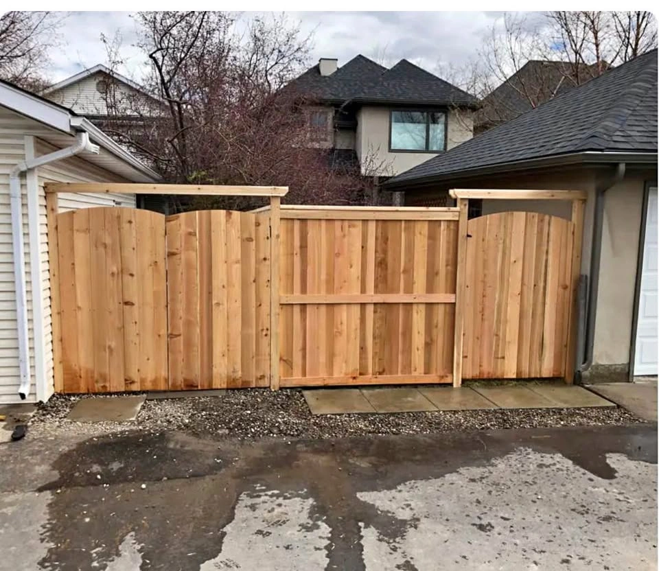 Wooden fence